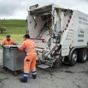 Camion-poubelle électrique en ville de Thoune