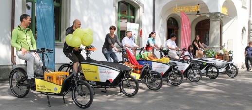 Lancierung von carvelo2go am 06.07.2016 in St.Gallen (Foto: Mobilitätsakademie)