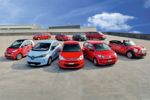 Mobility Carsharing bietet ein breites Angebot an Fahrzeugmodellen (Foto: Mobility)