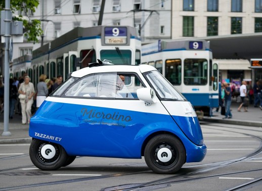 Quel est l’avenir des véhicules électriques ? «Microlino» était solennellement présenté le même jour à Zurich (photo: Micro Mobility)