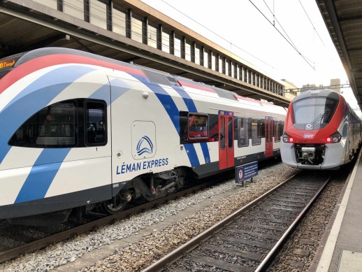 I treni Flirt e Régiolis del Léman Express (foto: Mobilservice)