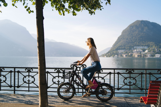 Le réseau de vélos en libre-service du sud du Tessin sera étendu en 2021 et fera le bonheur des pendulaires et des touristes (Photo : Office du tourisme de Lugano / luganoregion.com)