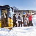 Atteindre le domaine skiable de Flumserberg grâce à la ligne de bus provisoire Winter-Express 